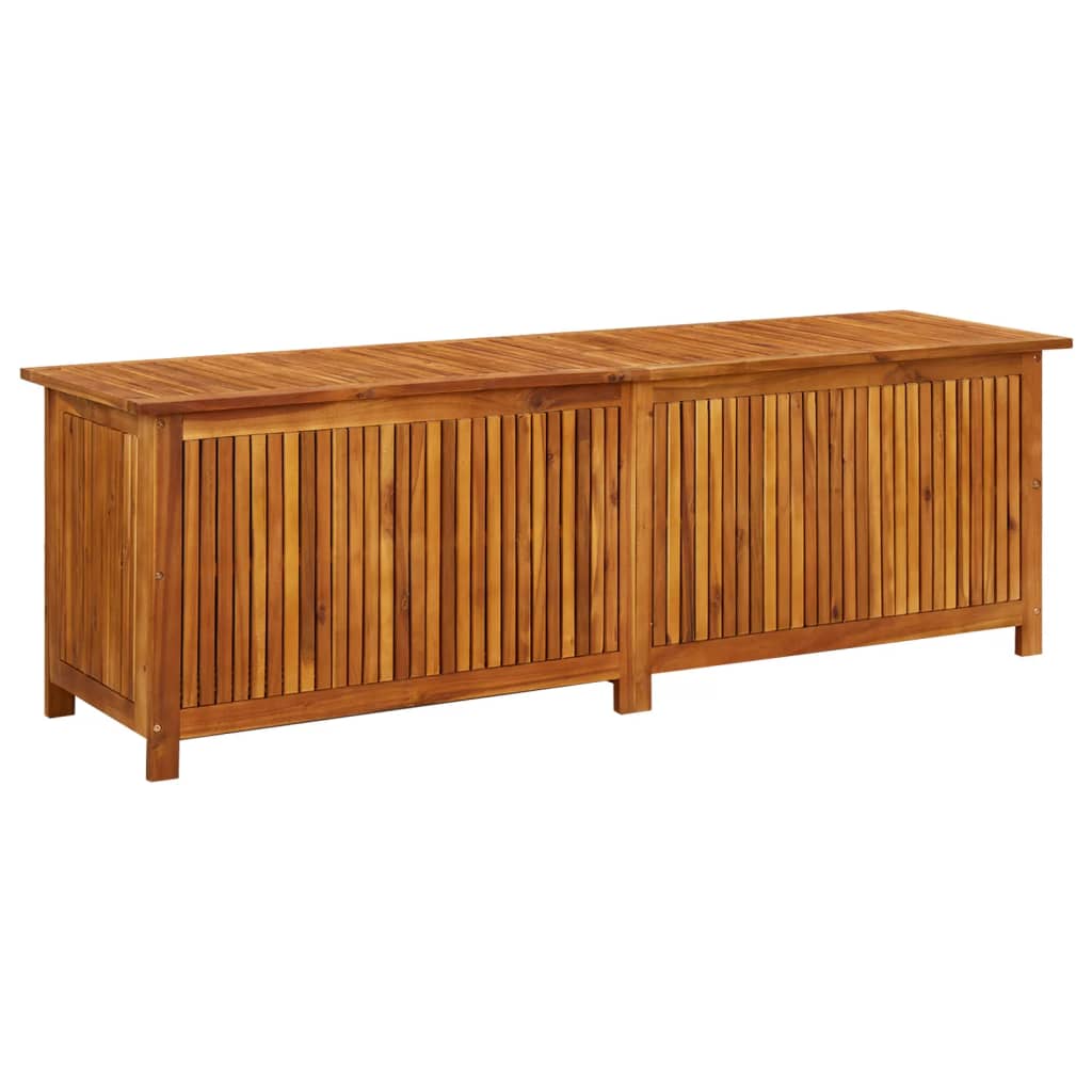 Garden Storage Box 175x50x58 cm Solid Acacia Wood - OLBRIT