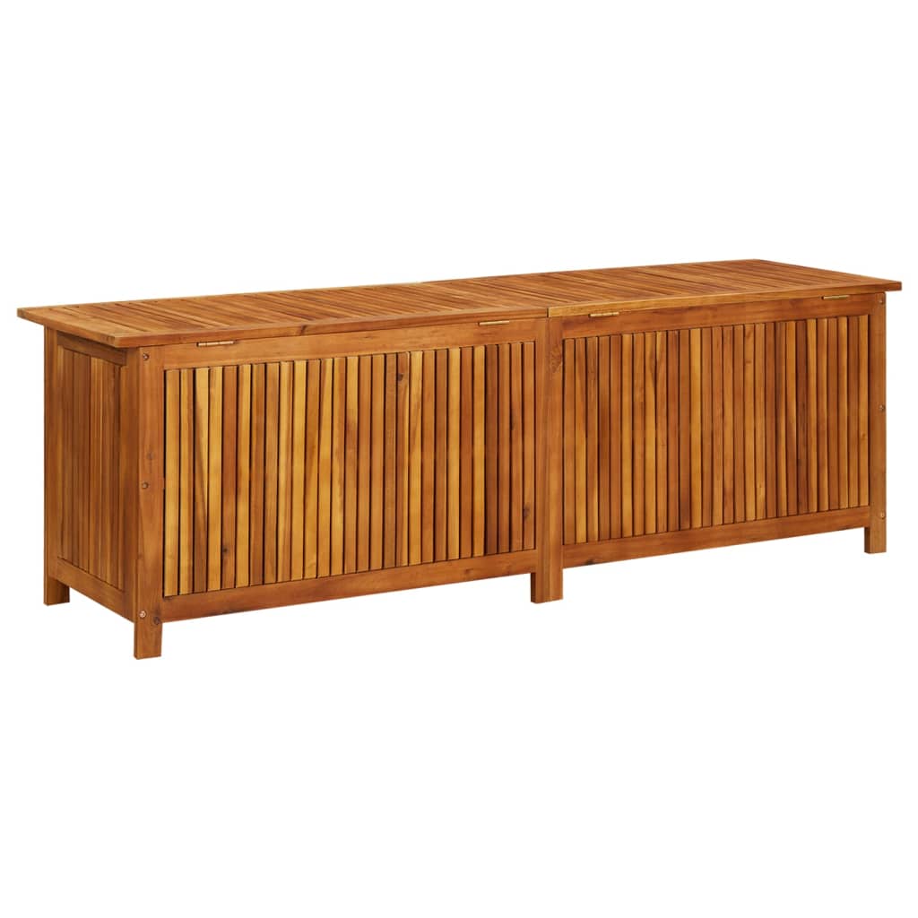 Garden Storage Box 175x50x58 cm Solid Acacia Wood - OLBRIT