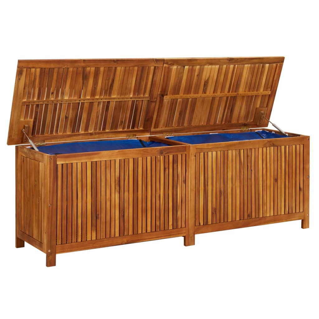 Garden Storage Box 175x50x58 cm Solid Acacia Wood - OLBRIT