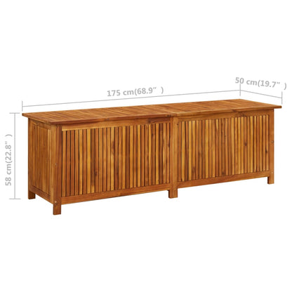 Garden Storage Box 175x50x58 cm Solid Acacia Wood - OLBRIT