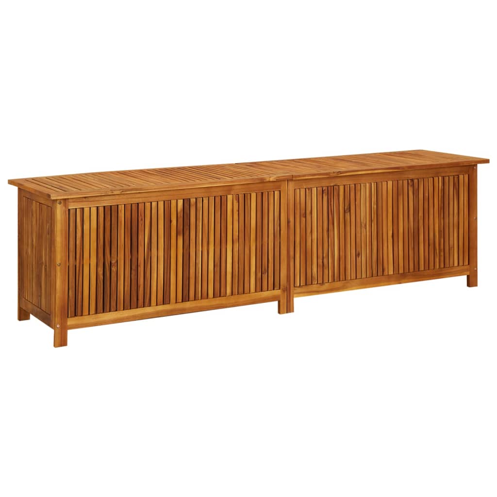Garden Storage Box 200x50x58 cm Solid Acacia Wood - OLBRIT