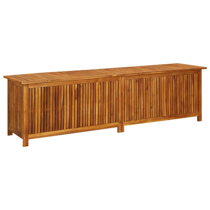 Garden Storage Box 200x50x58 cm Solid Acacia Wood - OLBRIT