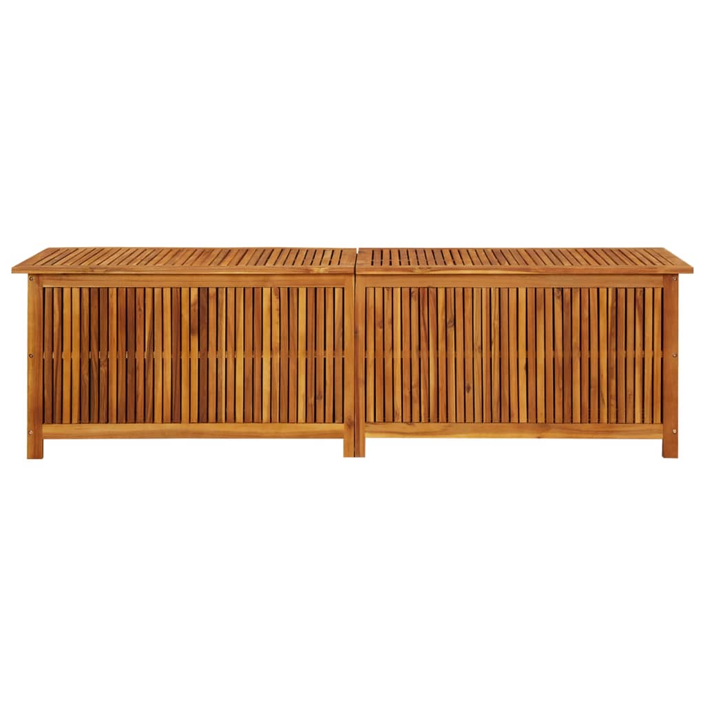 Garden Storage Box 200x50x58 cm Solid Acacia Wood - OLBRIT