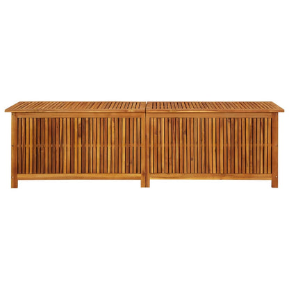 Garden Storage Box 200x50x58 cm Solid Acacia Wood - OLBRIT