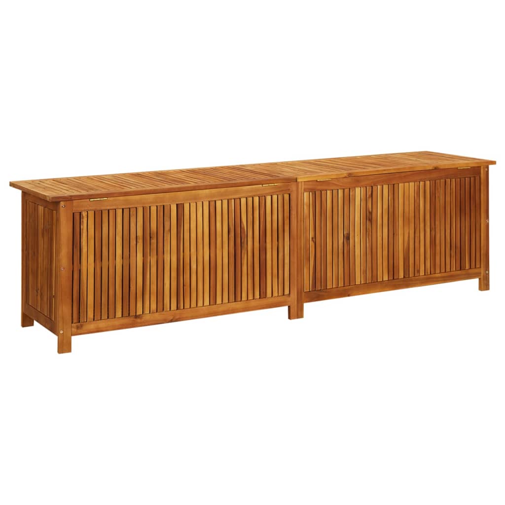 Garden Storage Box 200x50x58 cm Solid Acacia Wood - OLBRIT