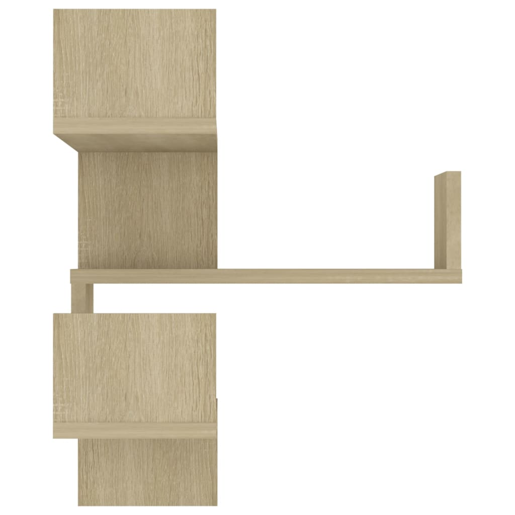 Wall Corner Shelf 2 pcs Sonoma Oak 40x40x50 cm Engineered Wood - OLBRIT