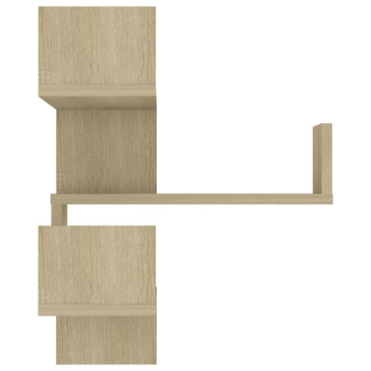 Wall Corner Shelf 2 pcs Sonoma Oak 40x40x50 cm Engineered Wood - OLBRIT