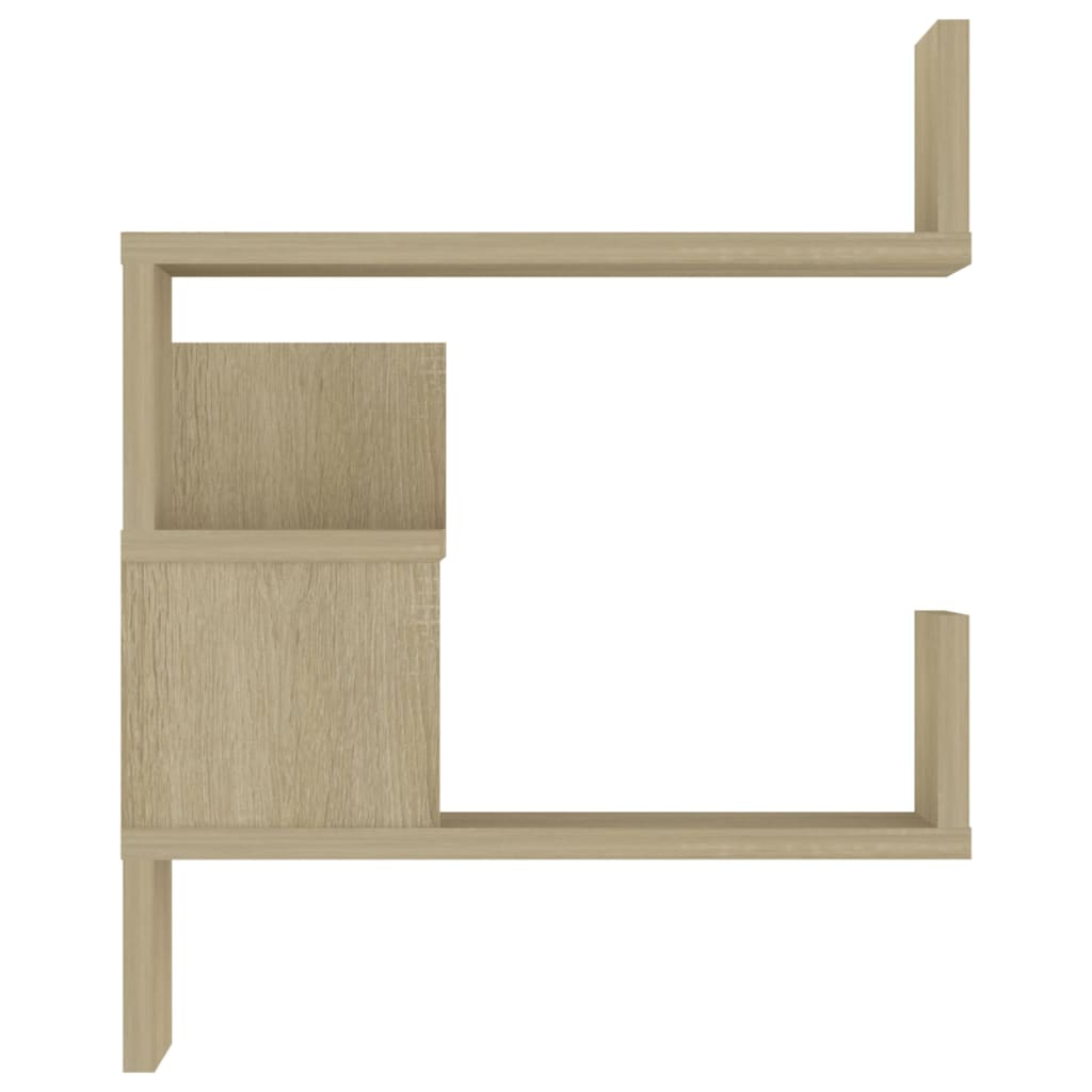 Wall Corner Shelf 2 pcs Sonoma Oak 40x40x50 cm Engineered Wood - OLBRIT