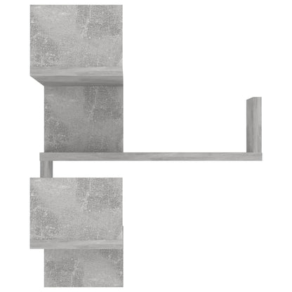 Wall Corner Shelf Concrete Grey 40x40x50 cm Engineered Wood - OLBRIT