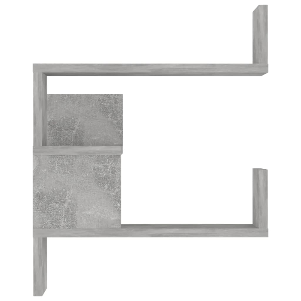 Wall Corner Shelf Concrete Grey 40x40x50 cm Engineered Wood - OLBRIT