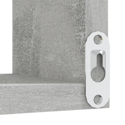 Wall Corner Shelf Concrete Grey 40x40x50 cm Engineered Wood - OLBRIT