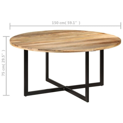 Dining Table 150x75 cm Solid Wood Mango - OLBRIT