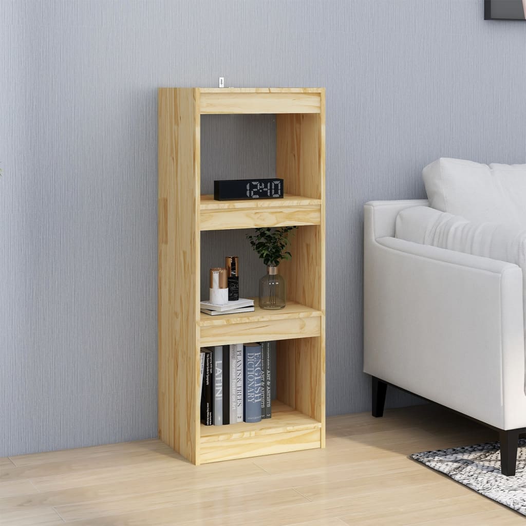 Book Cabinet/Room Divider 40x30x103.5 cm Solid Pinewood - OLBRIT