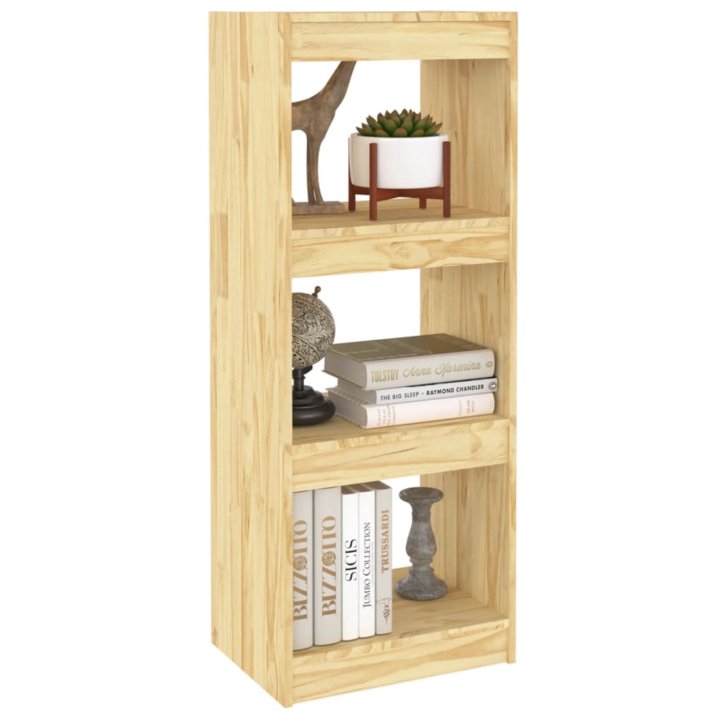 Book Cabinet/Room Divider 40x30x103.5 cm Solid Pinewood - OLBRIT