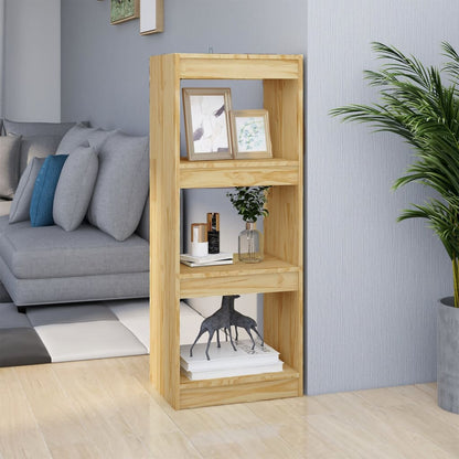 Book Cabinet/Room Divider 40x30x103.5 cm Solid Pinewood - OLBRIT