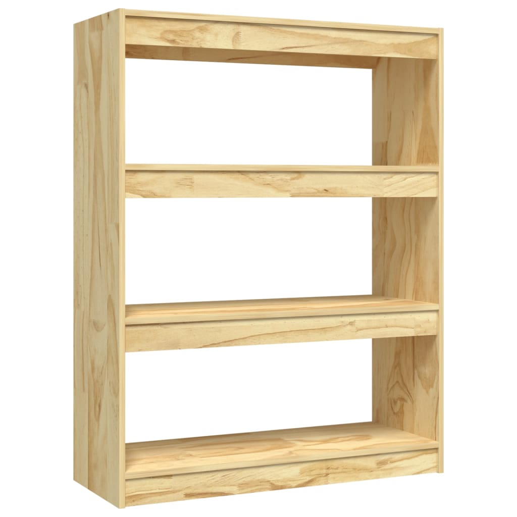 Book Cabinet/Room Divider 100x30x103 cm Solid Pinewood - OLBRIT