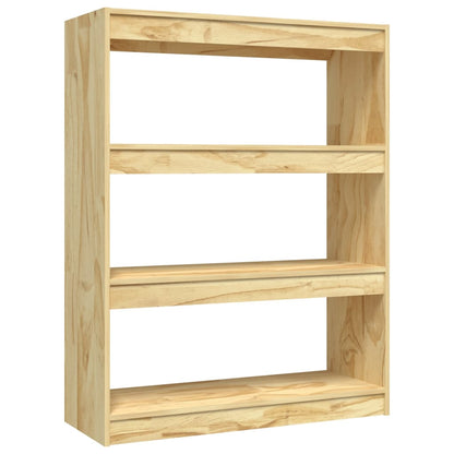 Book Cabinet/Room Divider 100x30x103 cm Solid Pinewood - OLBRIT