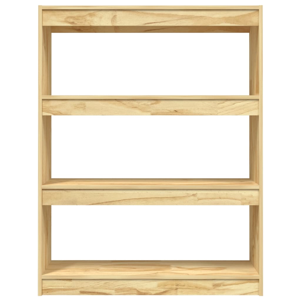 Book Cabinet/Room Divider 100x30x103 cm Solid Pinewood - OLBRIT