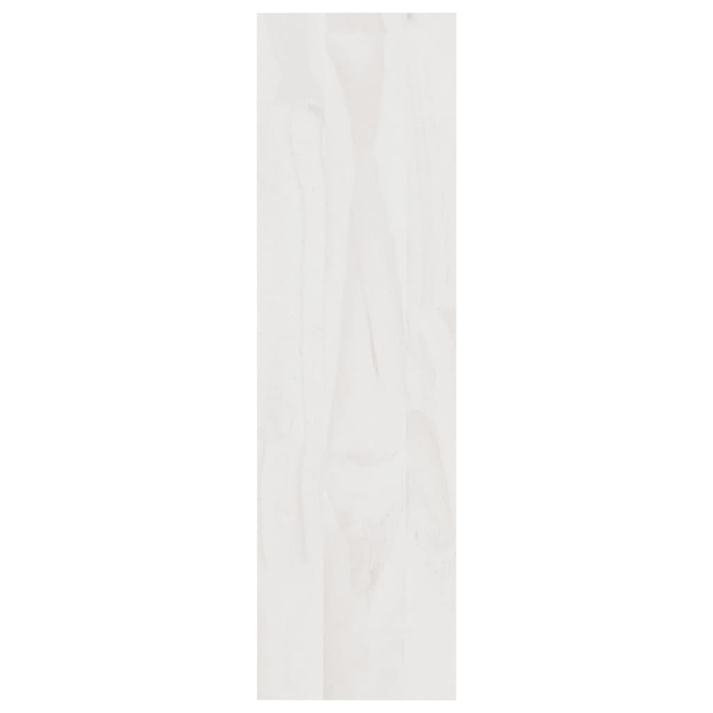 Book Cabinet/Room Divider White 100x30x103 cm Solid Pinewood - OLBRIT