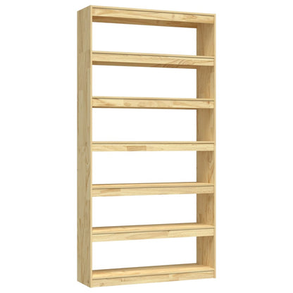 Book Cabinet/Room Divider 100x30x200 cm Solid Pinewood - OLBRIT