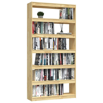 Book Cabinet/Room Divider 100x30x200 cm Solid Pinewood - OLBRIT