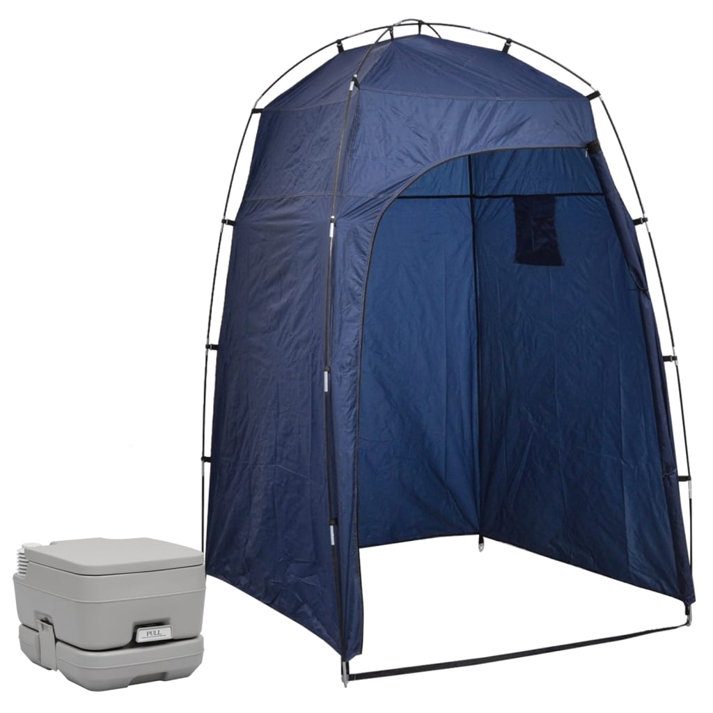 Portable Camping Toilet with Tent 10+10 L - OLBRIT