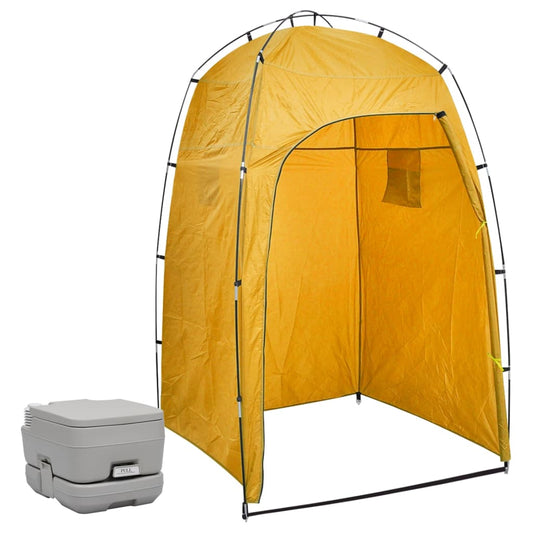Portable Camping Toilet with Tent 10+10 L - OLBRIT