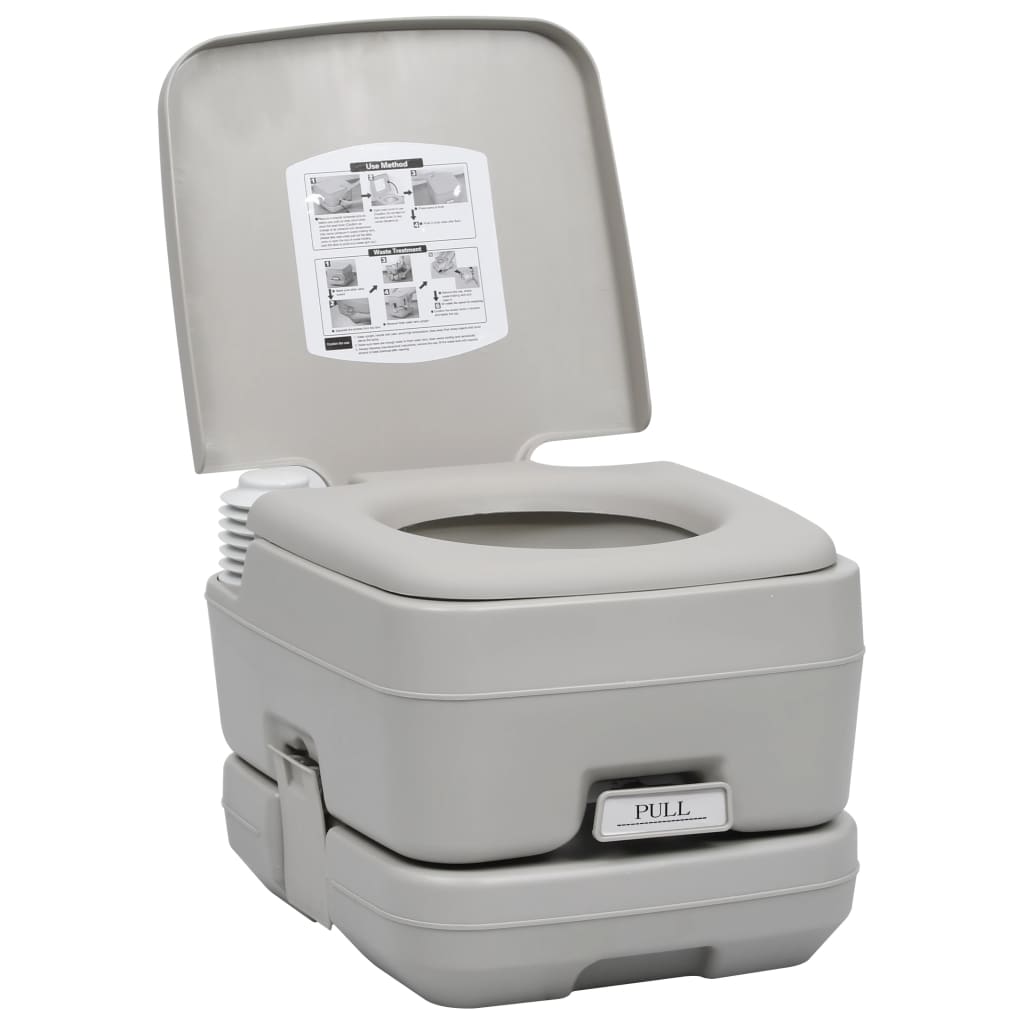 Portable Camping Toilet with Tent 10+10 L - OLBRIT