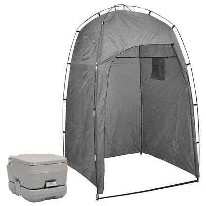 Portable Camping Toilet with Tent 10+10 L - OLBRIT