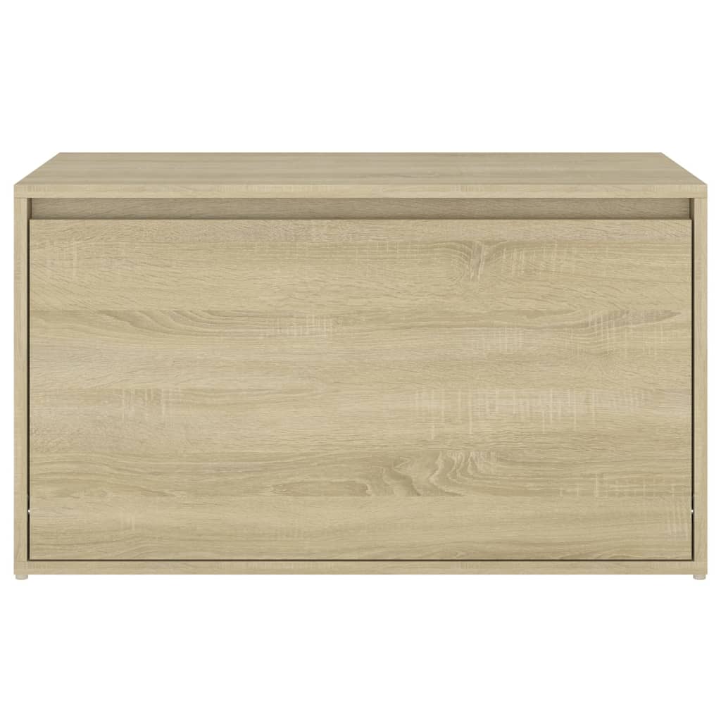 Hall Bench 80x40x45 cm Sonoma Oak Engineered Wood - OLBRIT