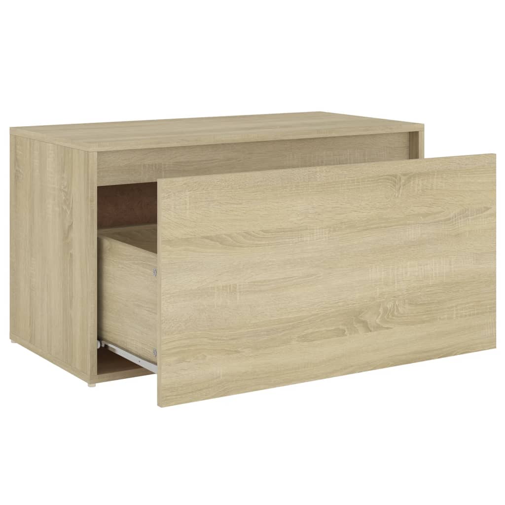 Hall Bench 80x40x45 cm Sonoma Oak Engineered Wood - OLBRIT