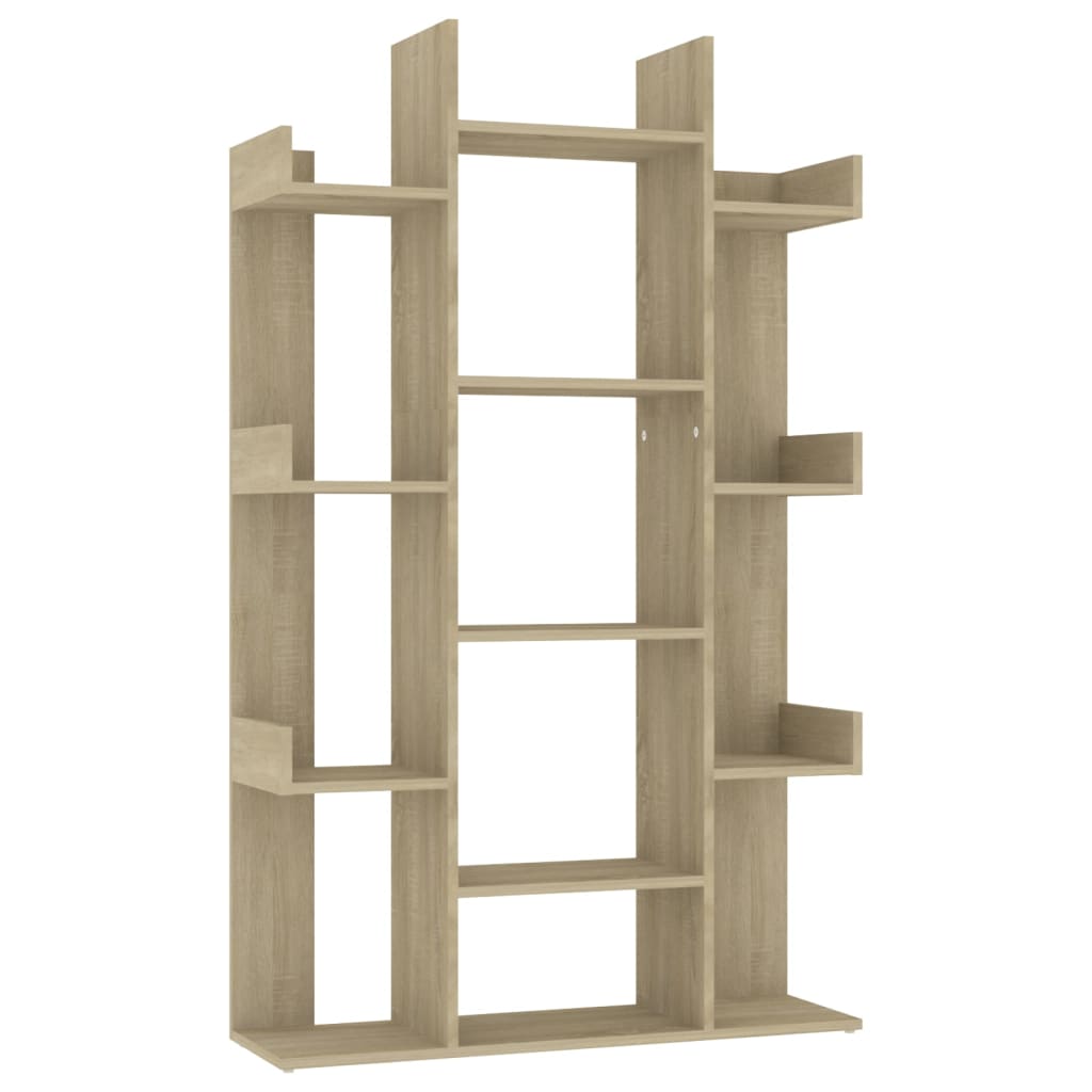 Book Cabinet Sonoma Oak 86x25.5x140 cm Engineered Wood - OLBRIT