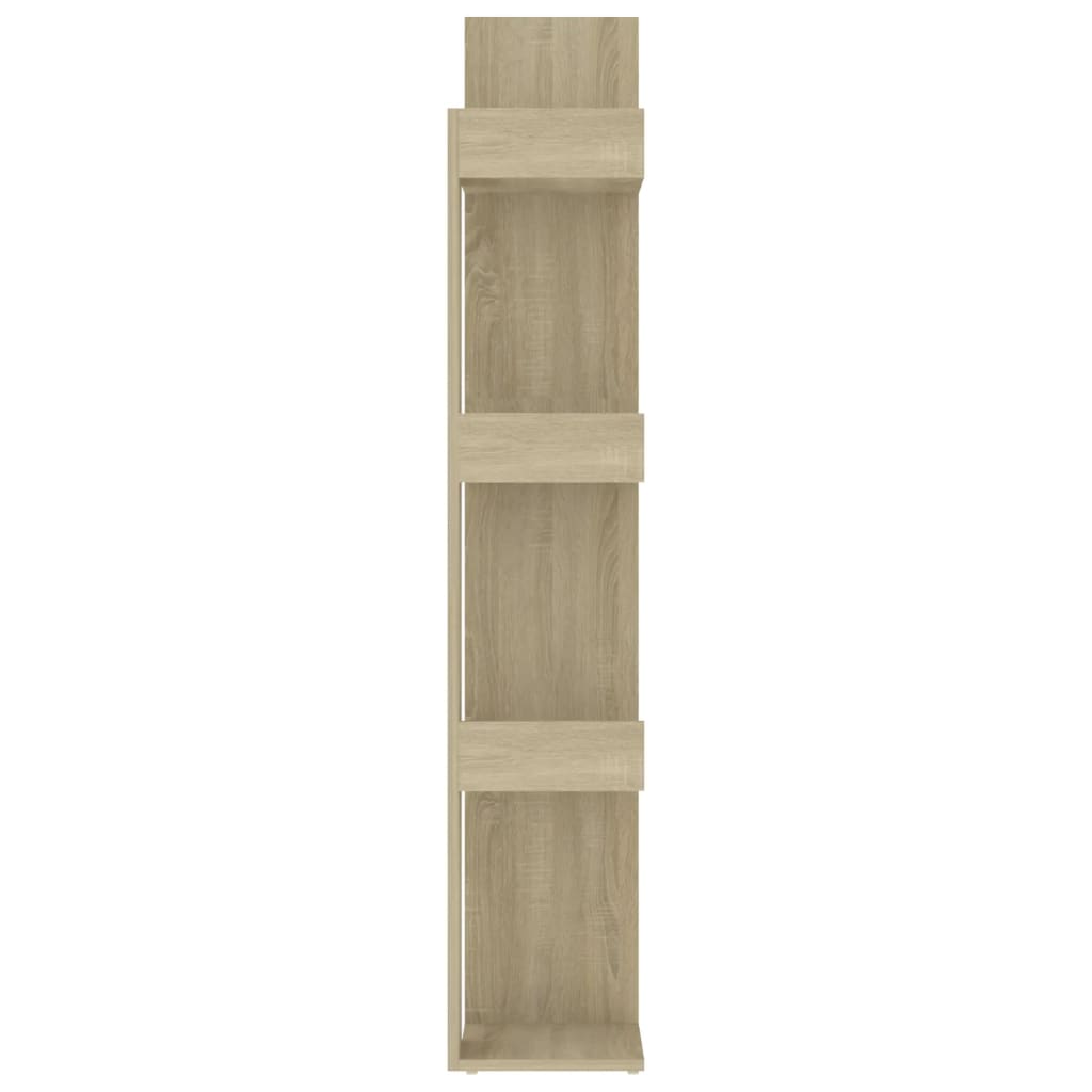Book Cabinet Sonoma Oak 86x25.5x140 cm Engineered Wood - OLBRIT