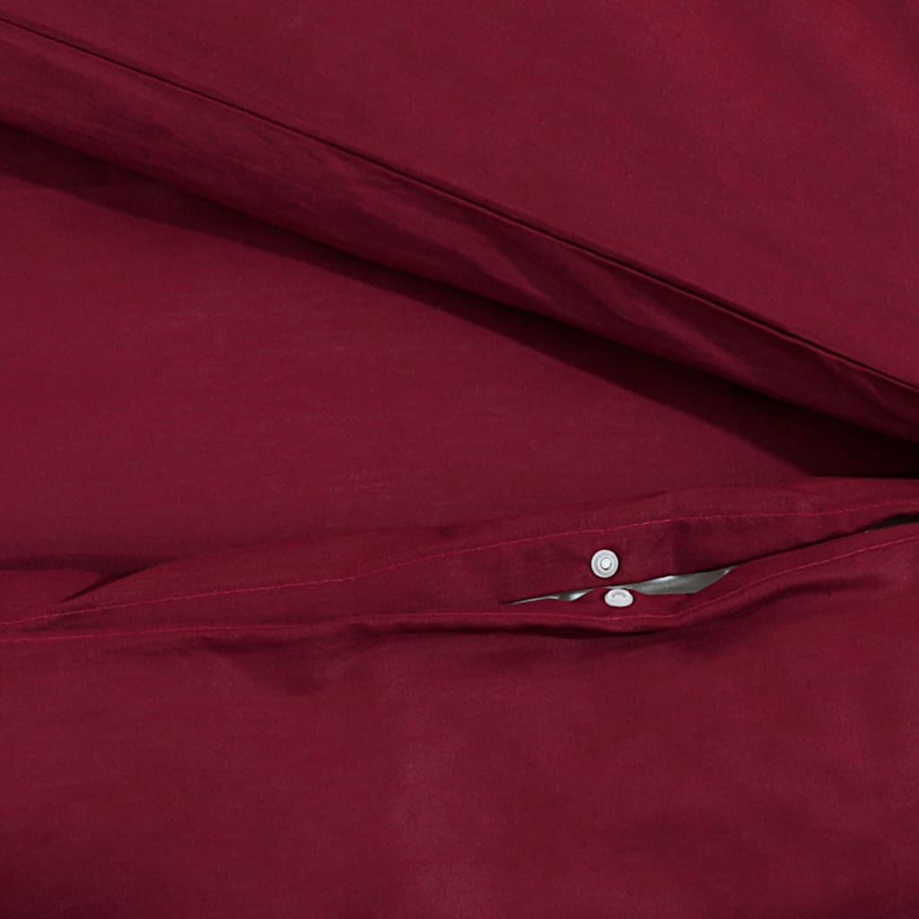 Duvet Cover Set Bordeaux 135x200 cm Light-weight Microfiber - OLBRIT