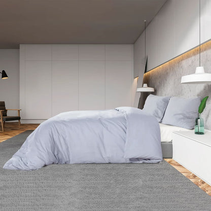 Duvet Cover Set Grey 135x200 cm Cotton - OLBRIT