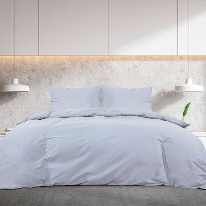 Duvet Cover Set Grey 135x200 cm Cotton - OLBRIT