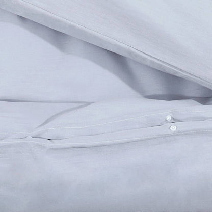 Duvet Cover Set Grey 200x200 cm Cotton - OLBRIT