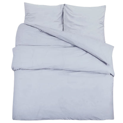 Duvet Cover Set Grey 225x220 cm Cotton - OLBRIT