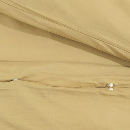 Duvet Cover Set Taupe 220x240 cm Cotton - OLBRIT
