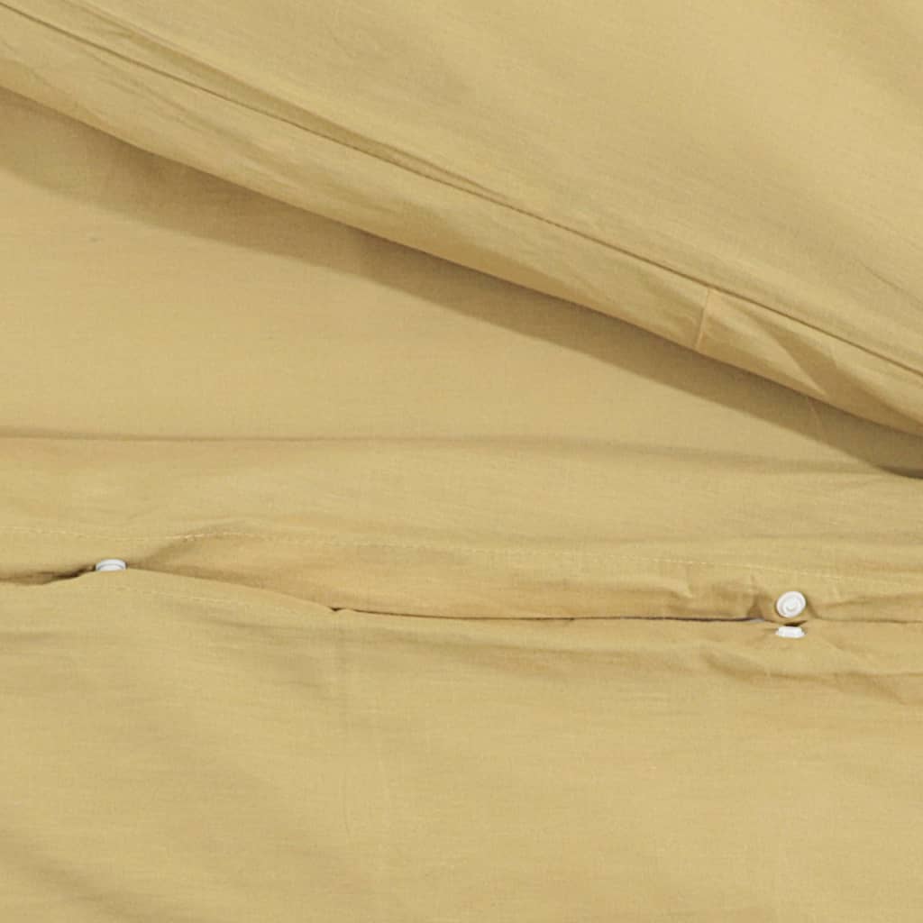 Duvet Cover Set Taupe 200x200 cm Cotton - OLBRIT