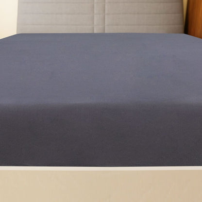Jersey Fitted Sheets 2 pcs Anthracite 90x200 cm Cotton - OLBRIT