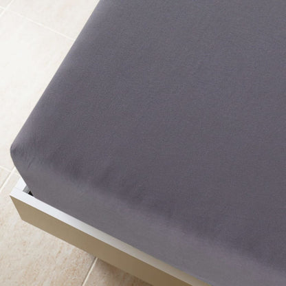 Jersey Fitted Sheets 2 pcs Anthracite 180x200 cm Cotton - OLBRIT