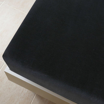 Jersey Fitted Sheets 2 pcs Black 90x200 cm Cotton - OLBRIT
