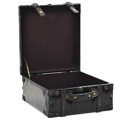 Storage Bench 110 cm Black Artificial Leather - OLBRIT