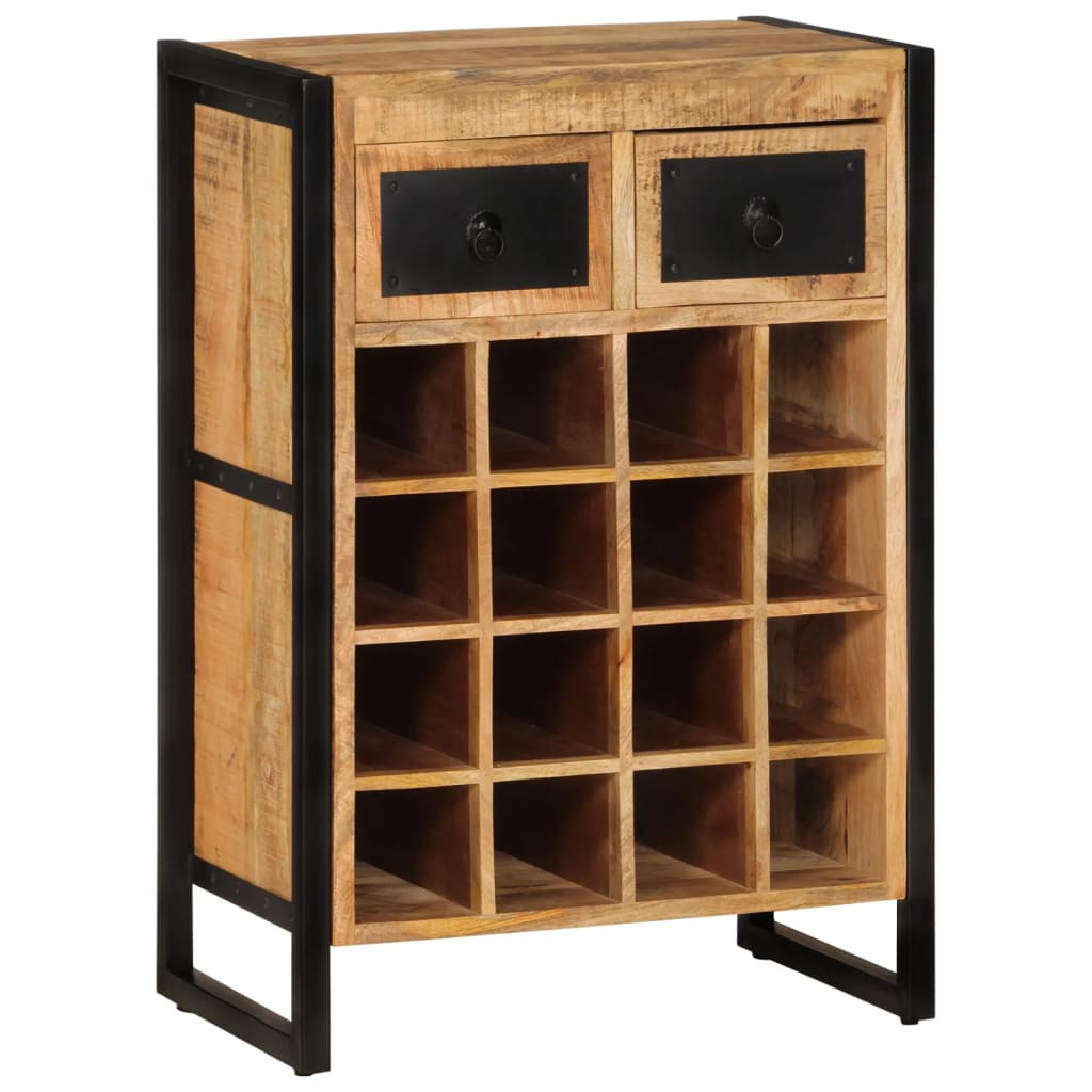 Wine Rack for 16 Bottles Solid Wood Mango - OLBRIT