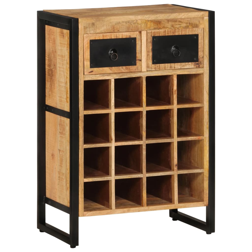Wine Rack for 16 Bottles Solid Wood Mango - OLBRIT