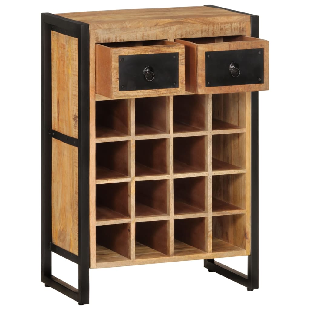 Wine Rack for 16 Bottles Solid Wood Mango - OLBRIT