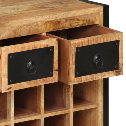 Wine Rack for 16 Bottles Solid Wood Mango - OLBRIT