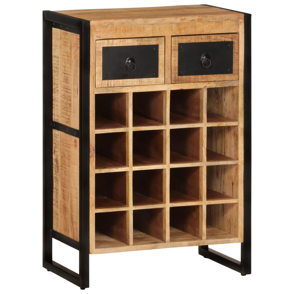 Wine Rack for 16 Bottles Solid Wood Mango - OLBRIT
