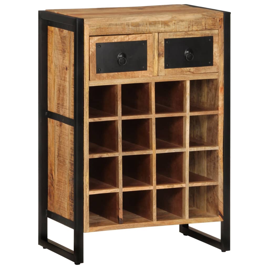 Wine Rack for 16 Bottles Solid Wood Mango - OLBRIT